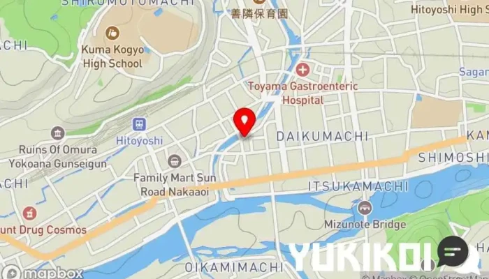 の地図 和彩二代目 和食店 で 人吉市