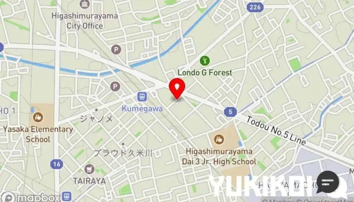 の地図 和牛亭あらかわ 焼肉店 で 東村山市