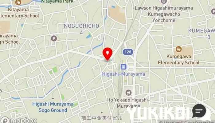 の地図 和食 ひら川 和食店 で 東村山市