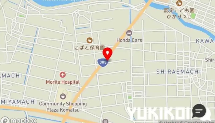 の地図 和食麺処サガミ 小松店 和食店, ファミリー レストラン, 麺類専門店, レストラン, 蕎麦店, うどん屋 で 小松市