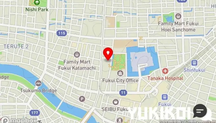 の地図 四季彩中華シノワ 中華料理店 で 福井市
