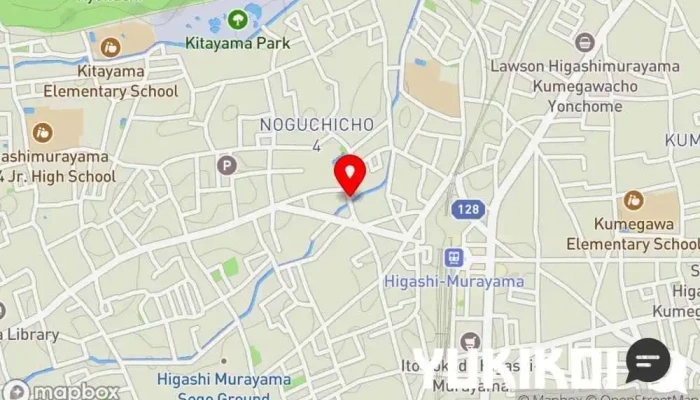 の地図 土家 蕎麦店 で 東村山市