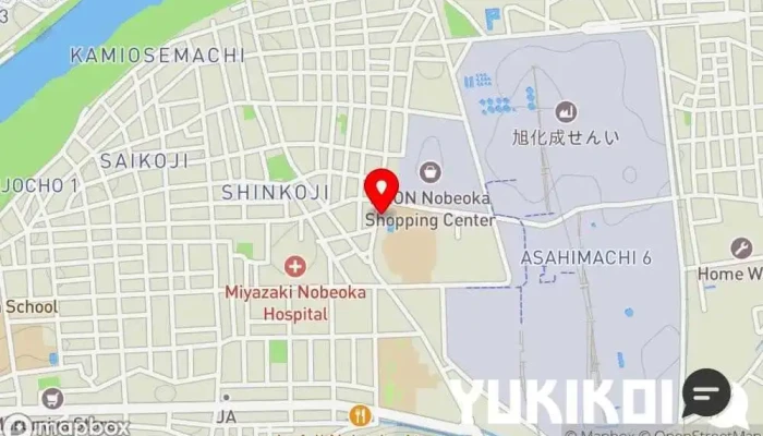 の地図 地鶏専門店 とり千 鶏料理店 で 延岡市