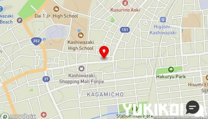 の地図 坐・久 -The KYU- (ざきゅう) 居酒屋 で 柏崎市