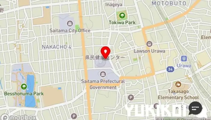 の地図 埼玉県庁第二職員食堂 定食屋 で さいたま市