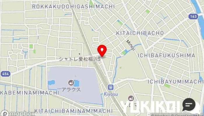 の地図 塩らぁーめん専門店 KAZU ラーメン屋 で 稲沢市