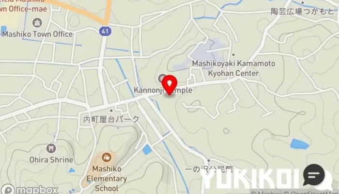 の地図 壺々炉 益子焼＆カフェレストラン カフェ・喫茶, 和食店 で 益子町
