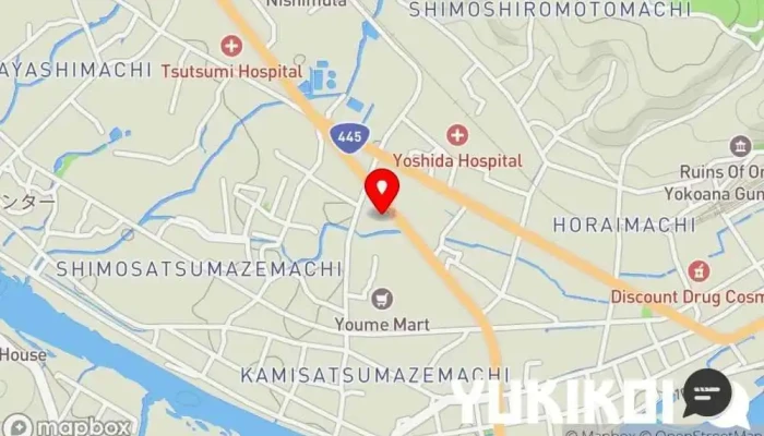の地図 多宝軒 ラーメン屋, レストラン で 人吉市