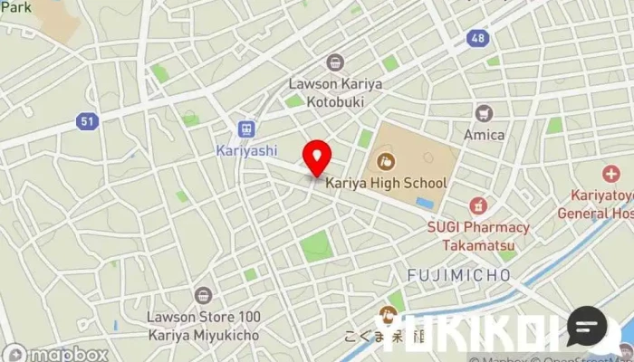 の地図 天ぷら 杉 天ぷら店, 和食店, 会席・懐石料理店 で 刈谷市