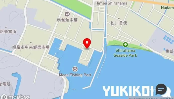 の地図 天晴水産みのり家 シーフード・海鮮料理店, 魚介卸売業者 で 姫路市