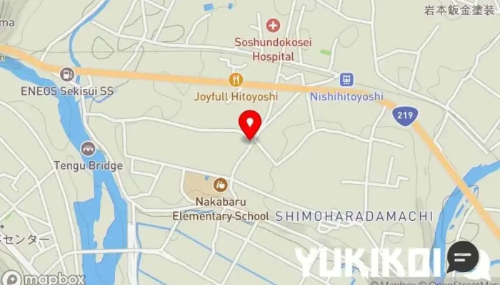 の地図 天琴 ラーメン屋 で 人吉市
