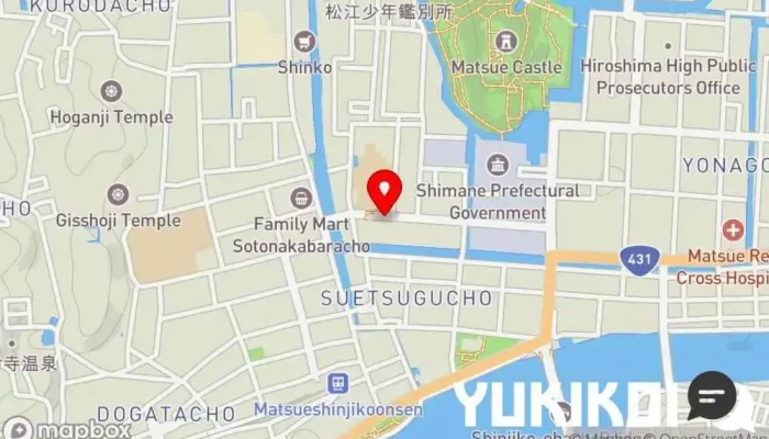 の地図 天麩羅 神いし 天ぷら店, 和食店 で 松江市