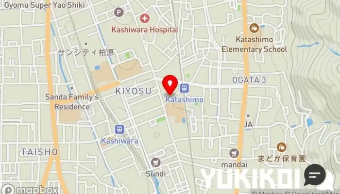の地図 奈良屋食堂 居酒屋 で 柏原市
