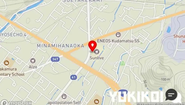 の地図 定食屋 百菜旬 サンリブ下松店 定食屋, ファミリー レストラン, テイクアウト で 下松市