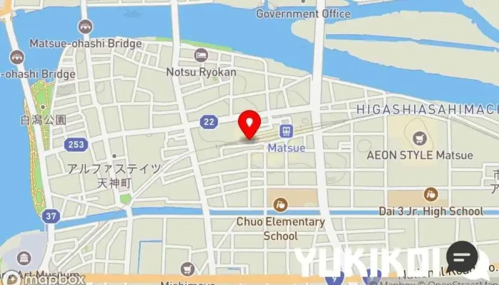 の地図 宮崎産の旨い鳥 とり家 ゑび寿 シャミネ松江店 居酒屋, 鶏料理店, 焼き鳥店 で 松江市