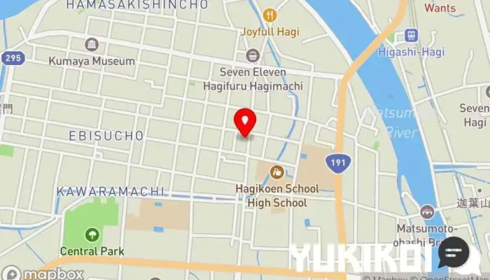 の地図 家庭料理 こひろ 居酒屋 で 萩市