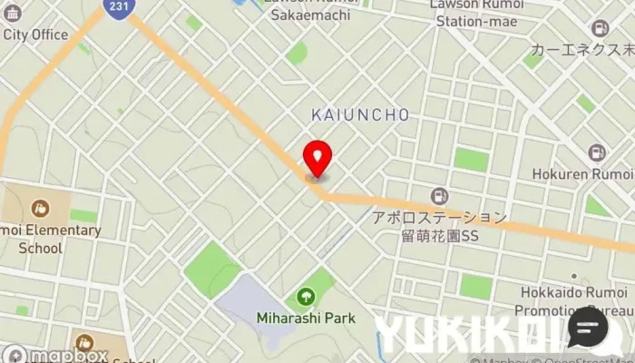 の地図 寿しの三福 寿司店 で 留萌市