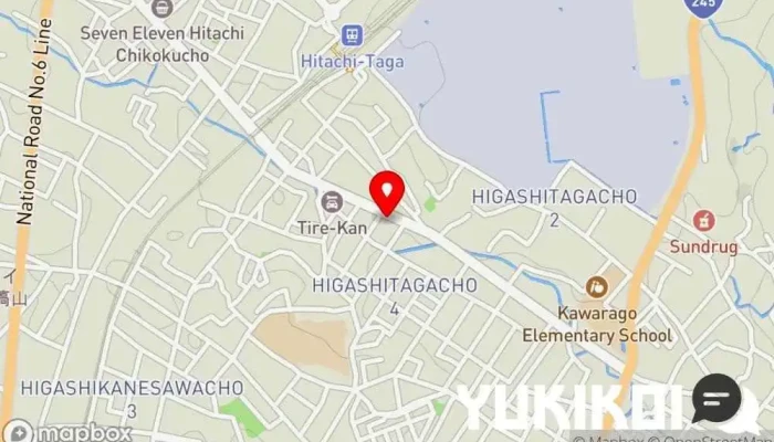 の地図 寿司処 一光 寿司店 で 日立市