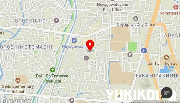 の地図 寿司・和食 がんこ 寝屋川店 和食店 で 寝屋川市