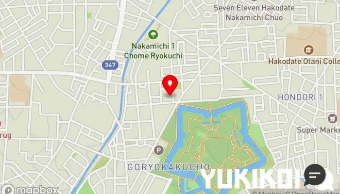 の地図 寿司海鮮処函太郎 五稜郭公園店 回転寿司店, レストラン, 寿司店 で 函館市