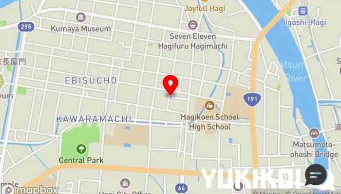 の地図 小料理 ふみ 居酒屋, 和食店 で 萩市