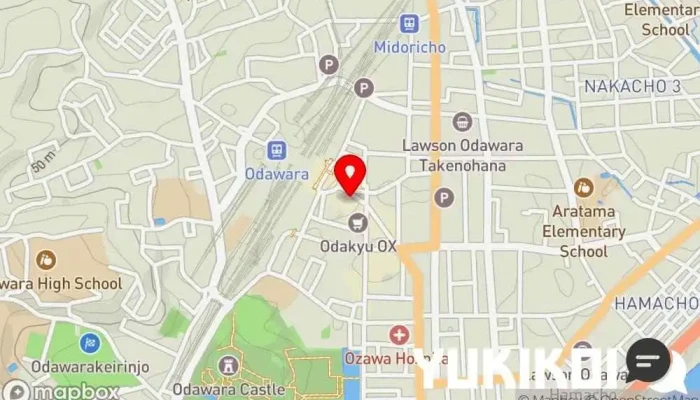 の地図 小田原 バル 居酒屋, バー, 魚料理店, 和食店, テイクアウト, 肉料理店, 海鮮丼専門店, シーフード・海鮮料理店 で 小田原市