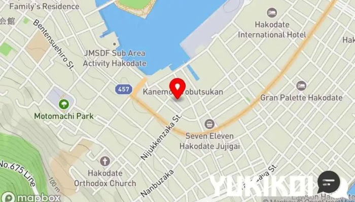 の地図 尾木咖喱 カレー店 で 函館市