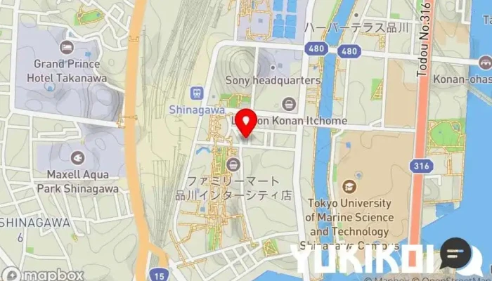 の地図 居さかな屋 みよし 品川総本店 居酒屋 で 港区