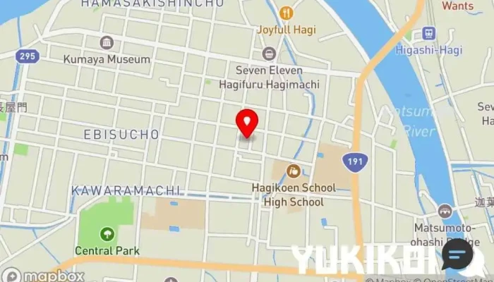 の地図 居酒れすと シン シャレー レストラン で 萩市