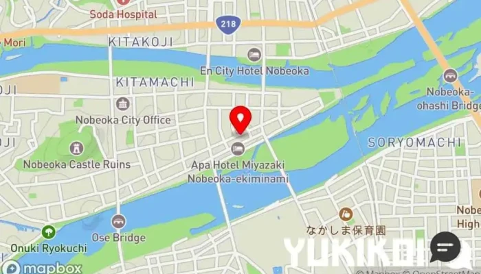 の地図 居酒屋 八鉢 居酒屋 で 延岡市