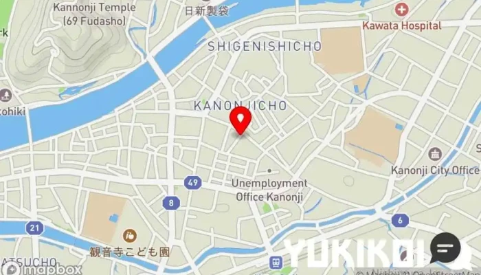 の地図 居酒屋 徠ちゃん 居酒屋 で 観音寺市