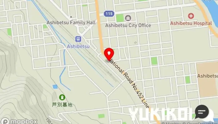 の地図 居酒屋飲み食い処梅村 居酒屋 で 芦別市