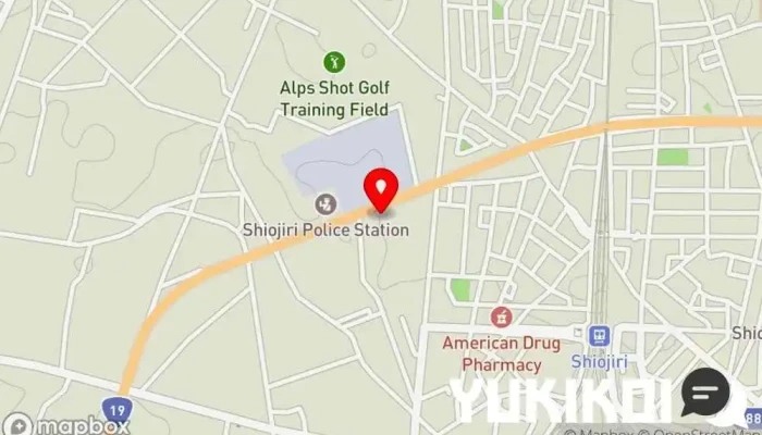 の地図 屋台らぁめん小林 ラーメン屋 で 塩尻市