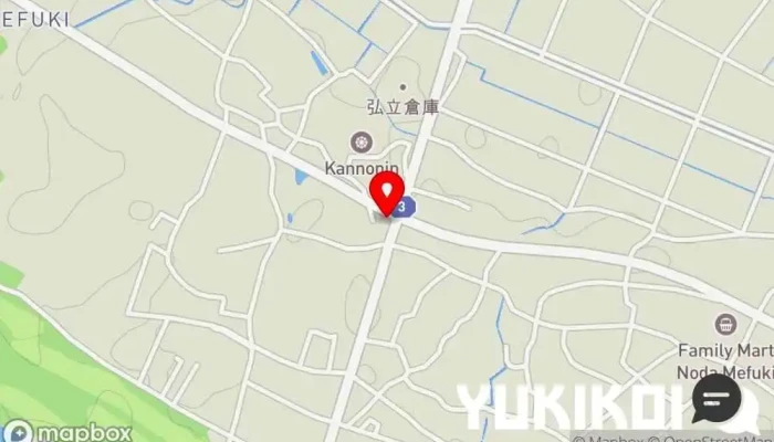 の地図 山田うどん食堂 芽吹店 ファミリー レストラン, 定食屋, テイクアウト, うどん屋 で 野田市