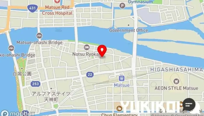 の地図 山陰漁酒場 丸善水産 松江店 居酒屋, 海鮮丼専門店, シーフード・海鮮料理店 で 松江市