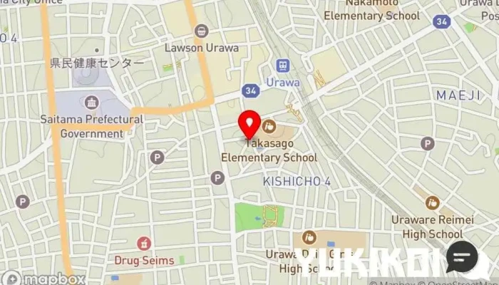 の地図 岸町スペインバル クズザンポ スペイン料理店, ワインバー で さいたま市
