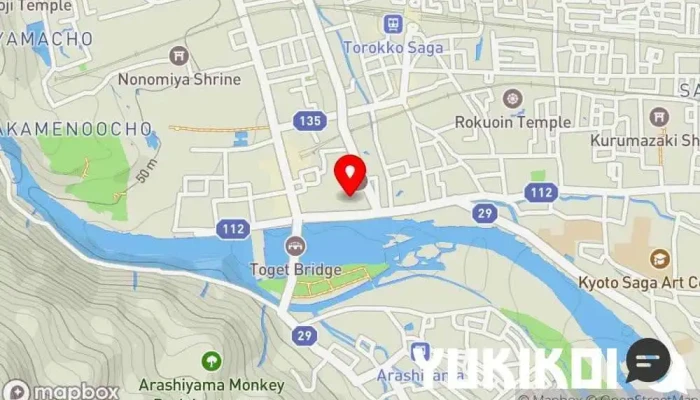 の地図 嵐野亭 和食店, 京都風日本料理店 で 京都市