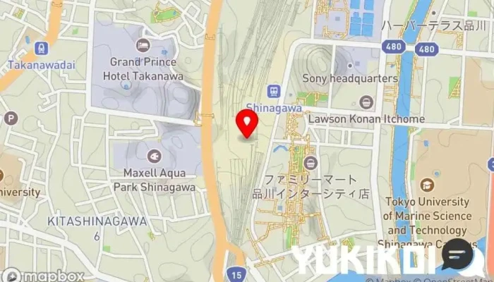 の地図 常陸野ブルーイング 品川店 地ビール レストラン, バー, ビール専門店, カフェ・喫茶, ハンバーガー店, レストラン で 港区