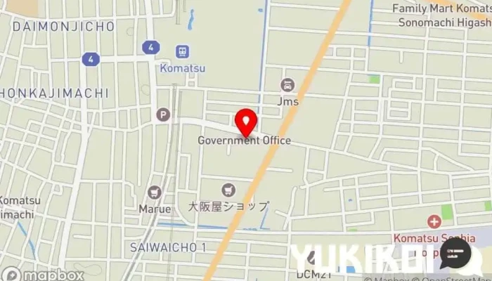 の地図 幸や 居酒屋 で 小松市