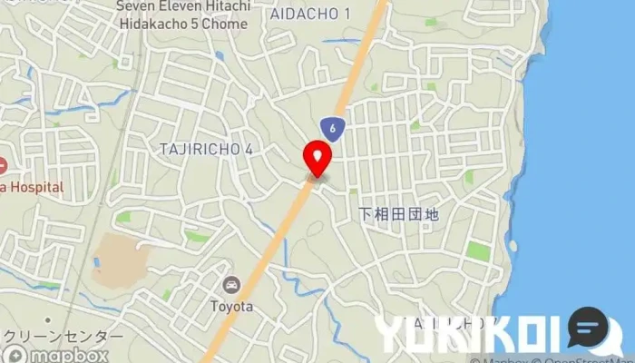 の地図 幸楽苑 日立相田店 ラーメン屋, レストラン で 日立市