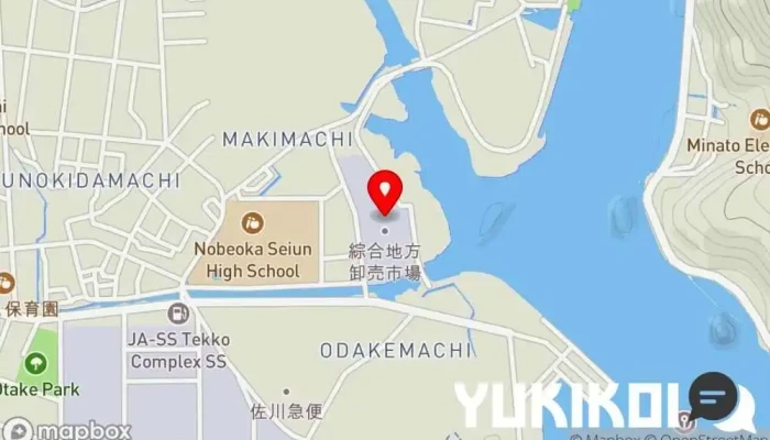 の地図 延岡綜合地方卸売市場内の食堂 軽食店 で 延岡市