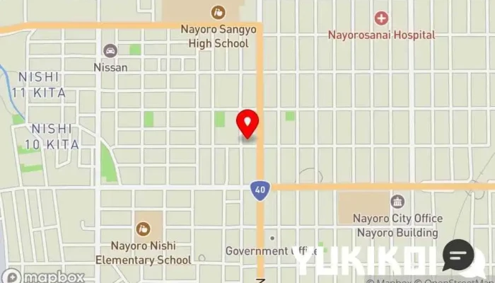 の地図 廻転寿司きらら 回転寿司店 で 名寄市