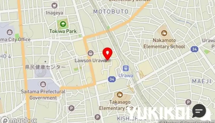 の地図 彩懐石 うらわ高砂 浦和店 会席・懐石料理店 で さいたま市