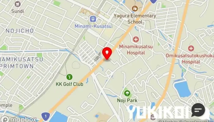 の地図 得得 草津店 うどん屋 で 草津市