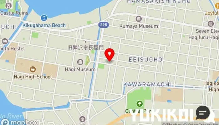 の地図 御茶処 惺々庵 カフェ・喫茶, 和菓子屋 で 萩市
