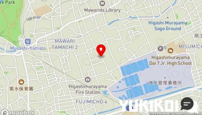 の地図 御食事処 大屋 定食屋 で 東村山市