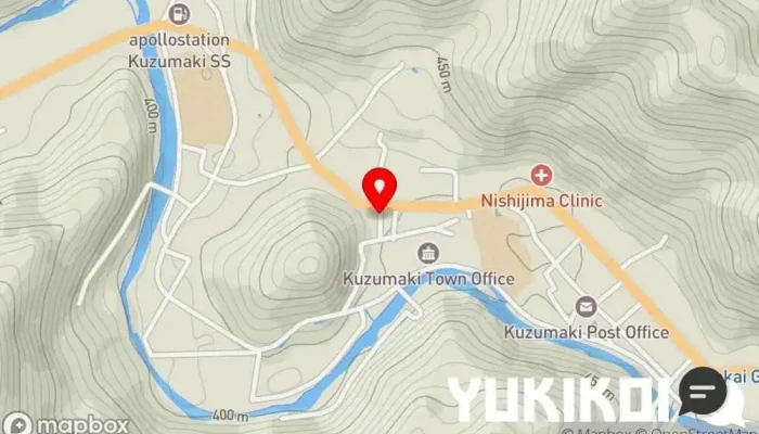 の地図 志乃田 ホルモン焼肉店 で 葛巻町