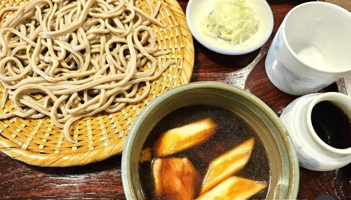 手打そば しながわ翁 -  麺 - 品川区