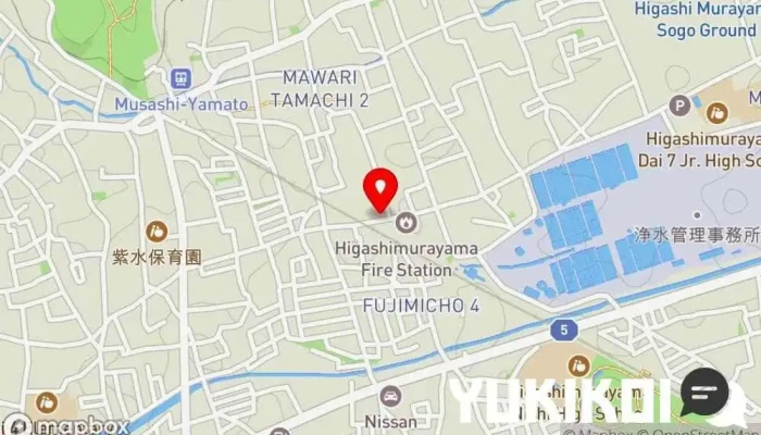 の地図 手打ちうどん きくや 本店 うどん屋 で 東村山市