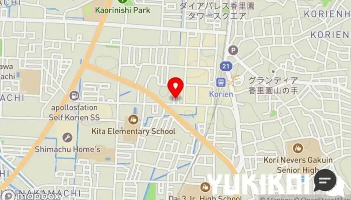 の地図 手打ちうどん 上を向いて うどん屋 で 寝屋川市